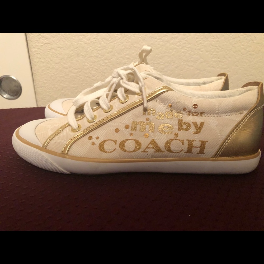 Coach canvas sneakers size 8.0 B - Picture 3 of 8